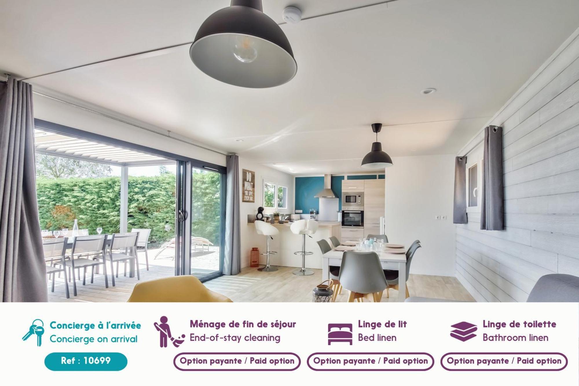 Chalet Pour 8 Dans Residence Avec Piscine Chauffee Bretignolles-sur-Mer Bagian luar foto